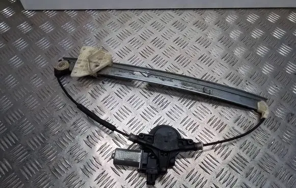 Rear door window regulator with motor