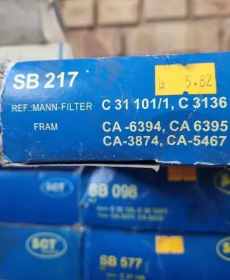 Lexus ES 250 - 300 - 330 Air filter CA6394CA6395 SB217 CA3874CA5467