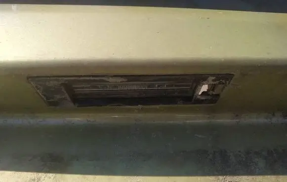 Opel Corsa D Number plate light