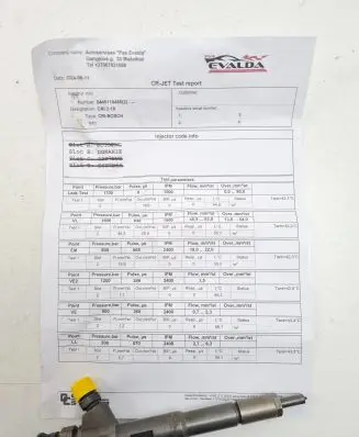Nissan NV200 Fuel injector 0445110485