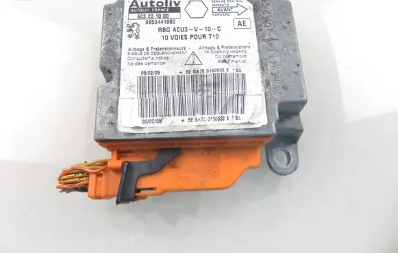 Peugeot 206 Airbag control unit/module 9653441880
