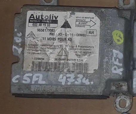 Citroen C5 Airbag control unit/module 9658177080 603481900