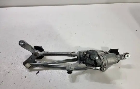 Front wiper linkage and motor
