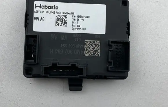 Audi A4 S4 B9 8W Sunroof control unit/module 4M0907594H 4M0907594