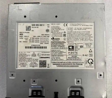 Volkswagen Golf VIII MMI control unit 5H0035832E 5H0035832