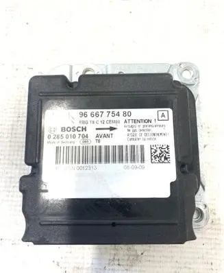 Peugeot 3008 I Airbag control unit/module 9666775480 0285010704 YBSN001231