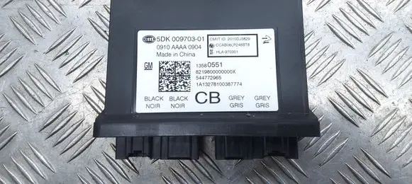 Opel Insignia A Keyless (KESSY) go control unit/module 13580551