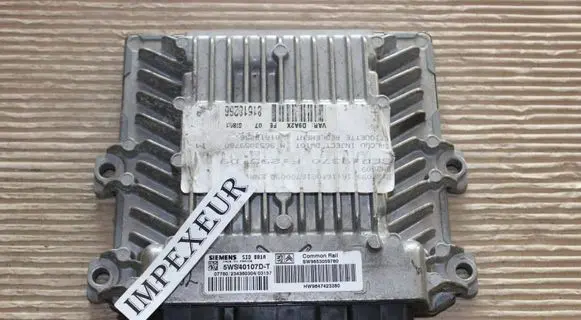 Peugeot 407 Engine control unit/module 5WS40107DT 9653059780 9647423380