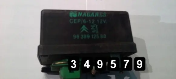 Citroen C3 ABS relay 9639912580