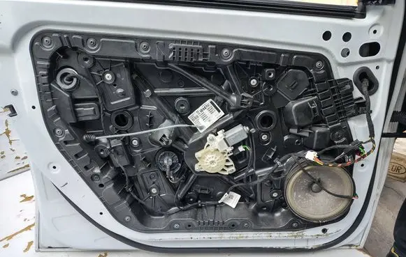 Mercedes-Benz A W177 Front door window regulator with motor A0997201902