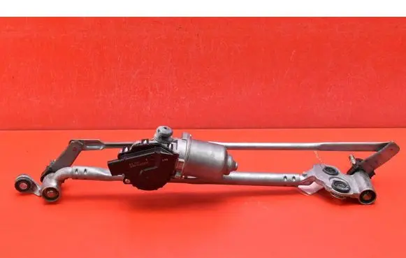 Front wiper linkage and motor