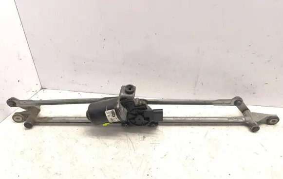 Front wiper linkage and motor