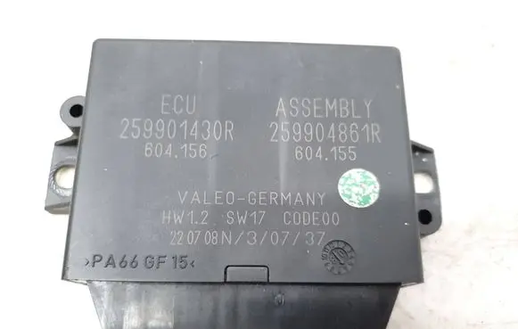 Renault Koleos I Parking PDC control unit/module 259901430R 604155 604156
