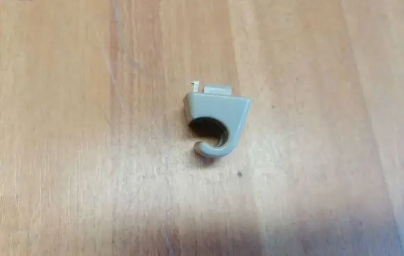 Sun visor clip/hook/bracket