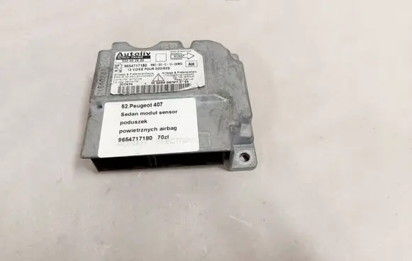 Peugeot 407 Airbag control unit/module 9654717180