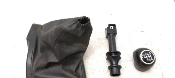 Gear lever shifter trim leather/knob