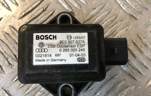 Audi A6 S6 C5 4B ESP acceleration yaw rate sensor 8E0907637A 0265005245 0021614