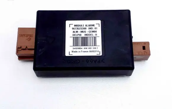Peugeot 308 Alarm control unit/module 9673523380
