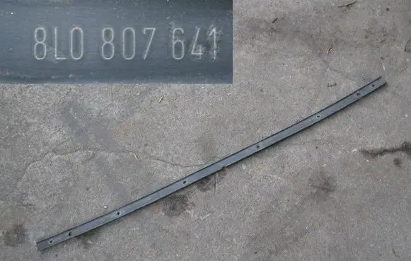 Audi A3 S3 8L Rear bumper support beam 8L0807641