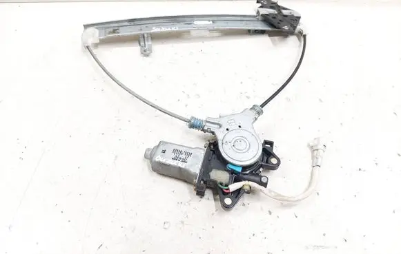 Rear door window regulator with motor