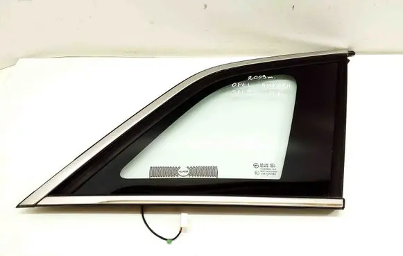 Rear vent window glass