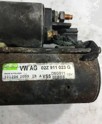 Skoda Octavia Mk2 (1Z) Starter motor 02Z911023G D6GS11
