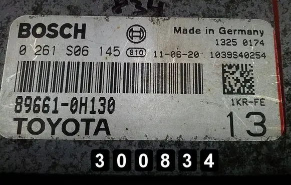 Toyota Aygo AB10 Engine control unit/module 0261S06145
