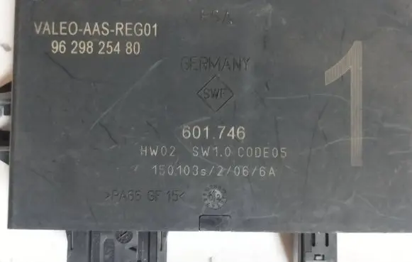 Peugeot 807 Parking PDC control unit/module 9629825480 601746