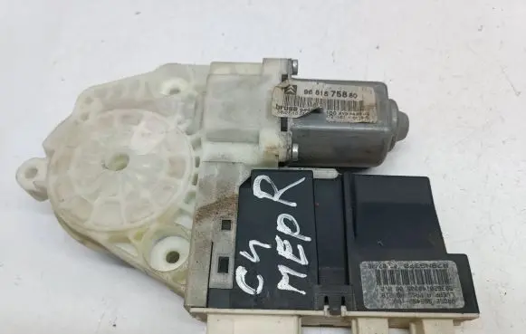 Citroen C4 I Front door window regulator motor 9681575880 965492100 984940100