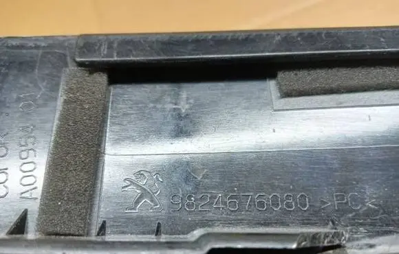 Peugeot 208 II Front door glass trim molding 9824676080
