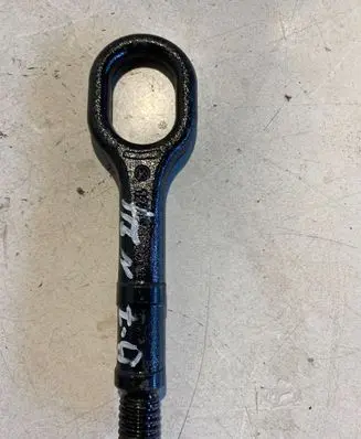 Towing hook eye
