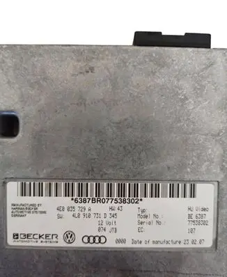 Audi Q7 4L MMI control unit 4E0035729A 4L0910731D