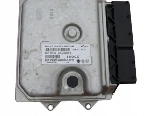Fiat Ducato Engine control unit/module 52000039 MJD8F3BP