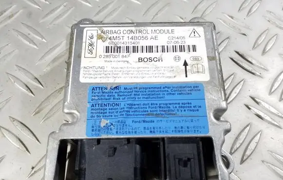 Ford C-MAX I Airbag control unit/module 4M5T14B056AE 0285001847 6E0014315401
