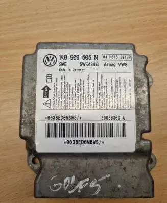 Volkswagen Golf V Airbag control unit/module 1K0909605N 5WK43413 39050309A