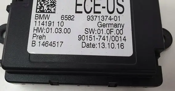 BMW 5 F10 F11 Other control units/modules 9371374