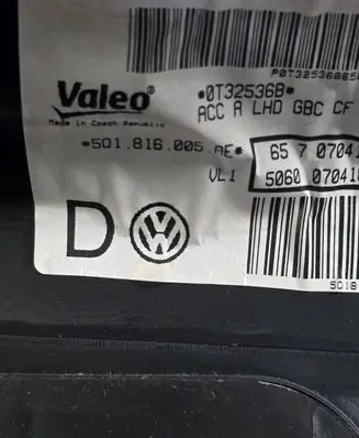 Audi A3 S3 8V Interior heater climate box assembly 0T32536B 5Q1816005AE 506007041