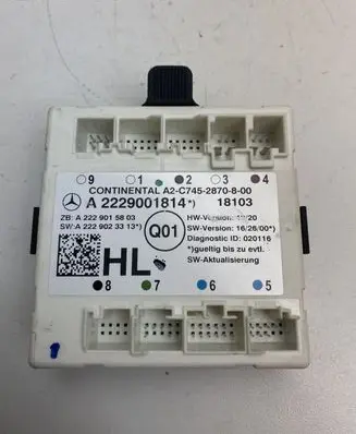 Mercedes-Benz GLC X253 C253 Door control unit/module A2229001814