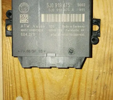 Skoda Roomster (5J) Parking PDC control unit/module 5J0919475