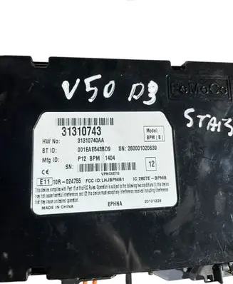 Volvo S40 Bluetooth control unit module 31310743 31310740AA