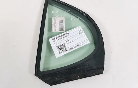 Rear vent window glass