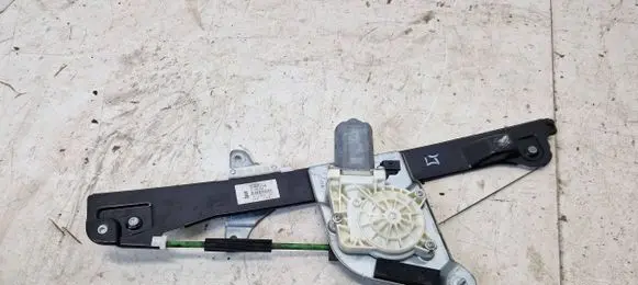 Rear window lifting mechanism without motor