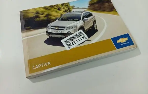 Chevrolet Captiva Owners service history hand book 