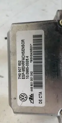 Volkswagen Touareg I ESP acceleration yaw rate sensor 7H0907652 10098503264 448801001042
