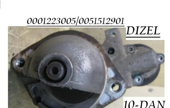 Mercedes-Benz Sprinter W901 W902 W903 W904 Starter motor 0001223005 0051512901