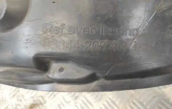 Renault Megane III Front wheel arch liner splash guards 638442034R