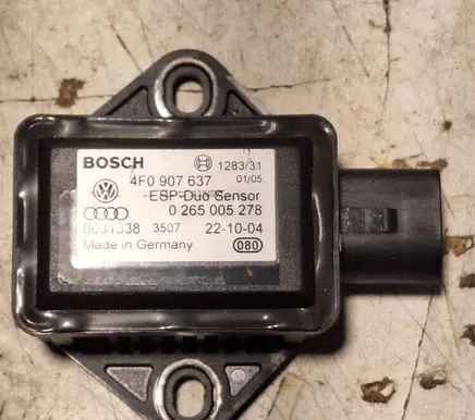 Audi A6 S6 C6 4F ESP acceleration yaw rate sensor 4F0907637 0031338 0265005278