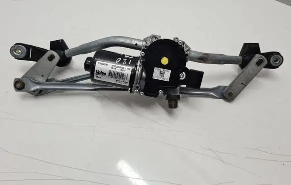 Front wiper linkage and motor