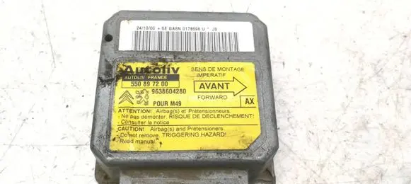 Citroen Berlingo Airbag control unit/module 9638604280 550897200