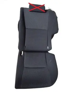 Toyota Auris 150 Second row seats 